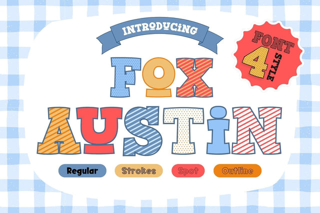Fox Austin Fonts 4 Style Font Fox7 By Rattana 
