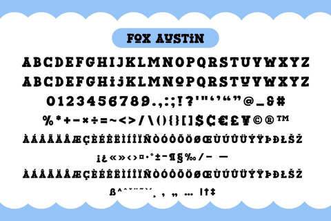 Fox Austin Fonts 4 Style Font Fox7 By Rattana 