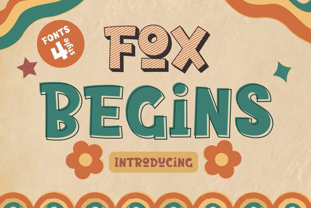 Fox Begins Fons 4 Style Font Fox7 By Rattana 