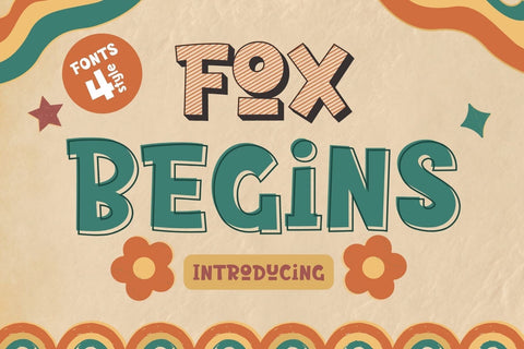 Fox Begins Fons 4 Style Font Fox7 By Rattana 