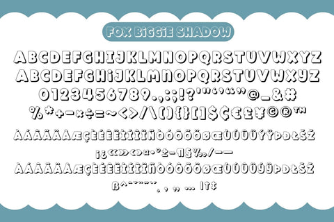 Fox Biggie Fonts 5 Style Font Fox7 By Rattana 