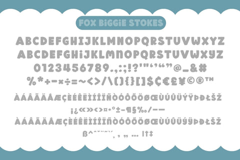 Fox Biggie Fonts 5 Style Font Fox7 By Rattana 