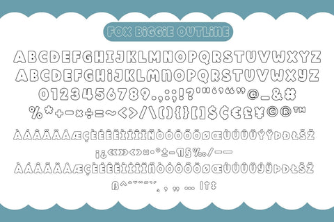 Fox Biggie Fonts 5 Style Font Fox7 By Rattana 
