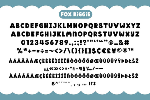 Fox Biggie Fonts 5 Style Font Fox7 By Rattana 