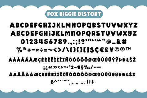 Fox Biggie Fonts 5 Style Font Fox7 By Rattana 