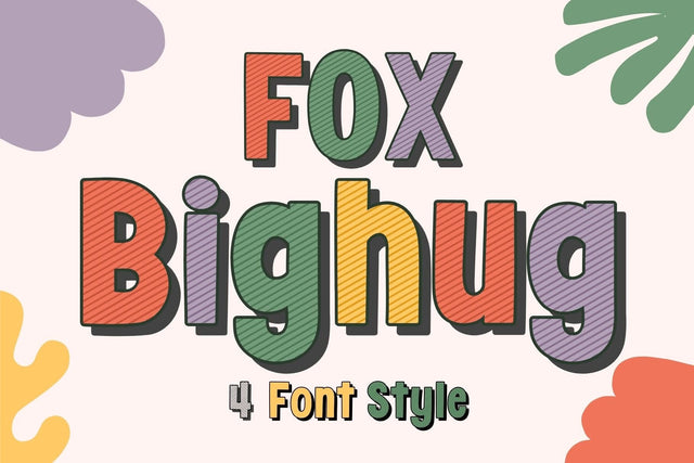 Fox Bighug : 4 Font Style Font Fox7 By Rattana 