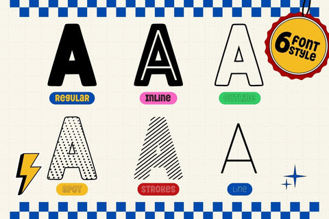 Fox Bison 6 Fonts Style Font Fox7 By Rattana 