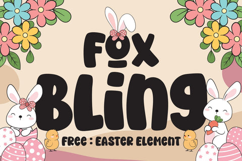 Fox Bling Font Font Fox7 By Rattana 