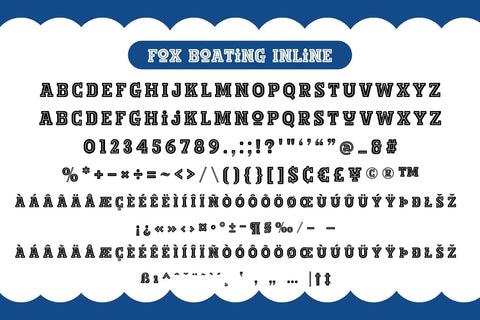 Fox Boating Fonts 4 Style Font Fox7 By Rattana 