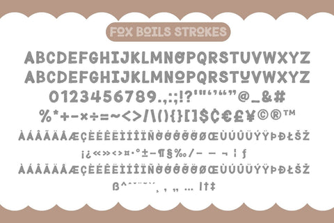 Fox Boils Fonts 4 Style Font Fox7 By Rattana 