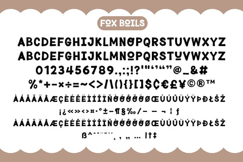Fox Boils Fonts 4 Style Font Fox7 By Rattana 