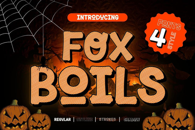 Fox Boils Fonts 4 Style Font Fox7 By Rattana 