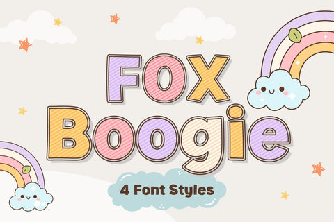 Fox Boogie 4 Font Styles Font Fox7 By Rattana 