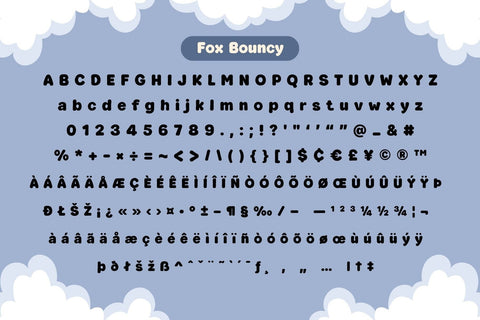 Fox Bouncy Font Font Fox7 By Rattana 