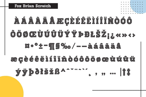 Fox Brian & Fox Brian Scratch font Font Fox7 By Rattana 