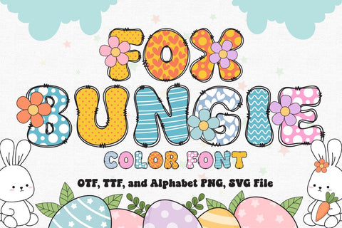 Fox Bungie Color Font Font Fox7 By Rattana 