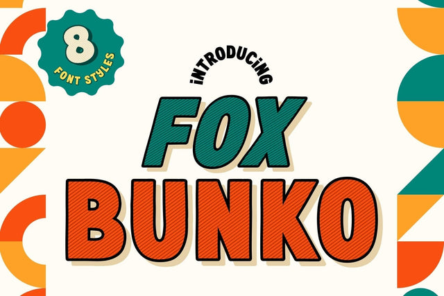 Fox Bunko : 8 Font Style Font Fox7 By Rattana 
