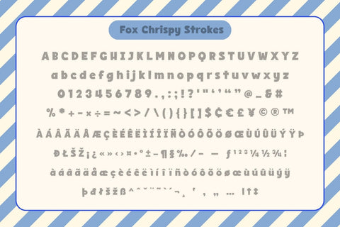 Fox Chrispy 4 Font Styles Font Fox7 By Rattana 