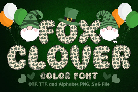 Fox Clover Color Font Font Fox7 By Rattana 