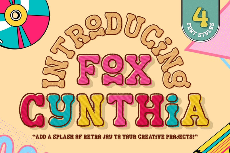 Fox Cynthia : 4 Font Style Font Fox7 By Rattana 