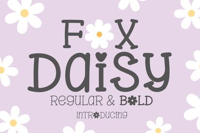 Fox Daisy Font Font Fox7 By Rattana 