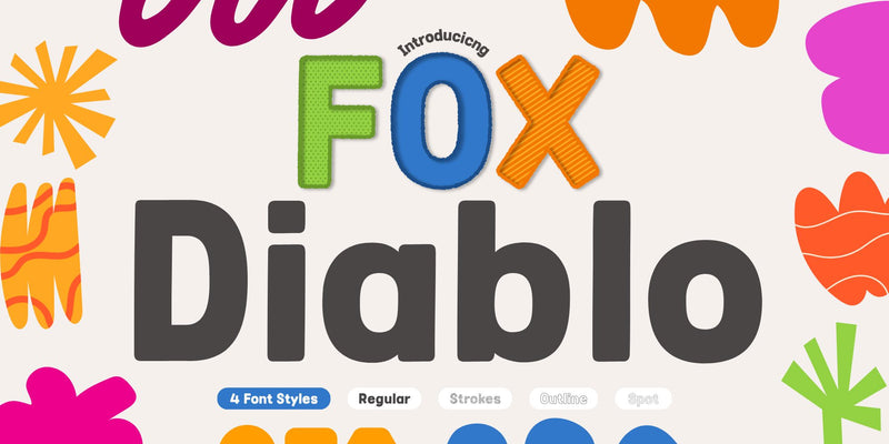 Fox Diablo: 4 Font Styles Font Fox7 By Rattana 