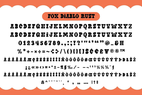 Fox Diablo Fonts 5 Style Font Fox7 By Rattana 