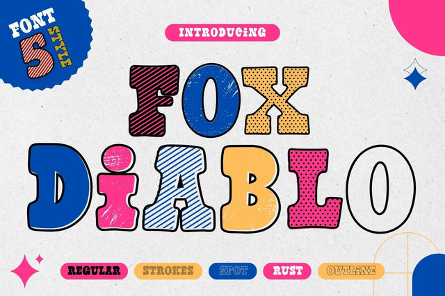 Fox Diablo Fonts 5 Style Font Fox7 By Rattana 