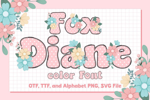 Fox Diane Color Font Font Fox7 By Rattana 