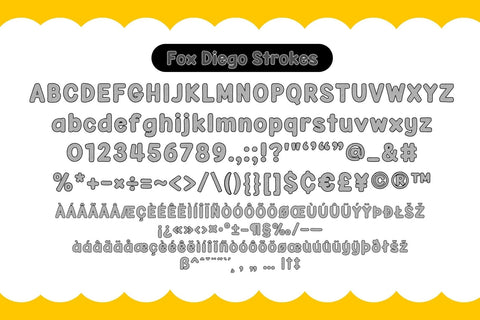 Fox Diego Fonts 5 Style Font Fox7 By Rattana 