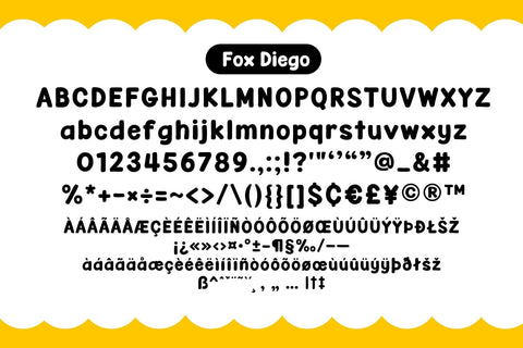 Fox Diego Fonts 5 Style Font Fox7 By Rattana 