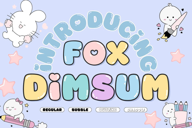 Fox Dimsum Font Font Fox7 By Rattana 