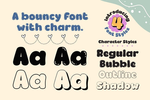 Fox Dippy : 4 Font Styles Font Fox7 By Rattana 