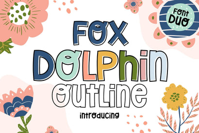 Fox Dolphin Font Duo Font Fox7 By Rattana 