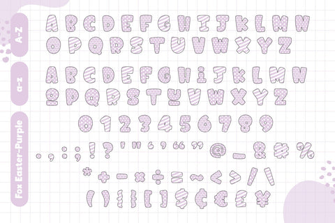 Fox Easter Color (4 Bundle) Fonts Font Fox7 By Rattana 