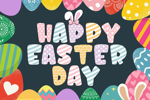 Fox Easter Color (4 Bundle) Fonts Font Fox7 By Rattana 