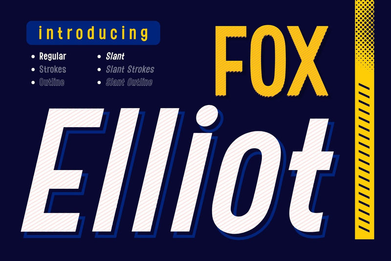 Fox Elliot Font Font Fox7 By Rattana 