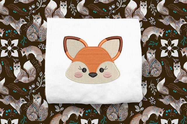 Fox Face Mini Embroidery Embroidery/Applique DESIGNS Risa Rocks It 