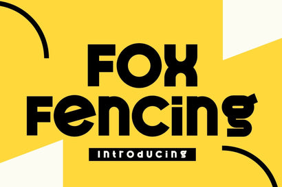 Fox Fencing Font Font Fox7 By Rattana 