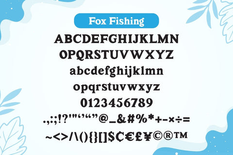 Fox Fishing Font Font Fox7 By Rattana 