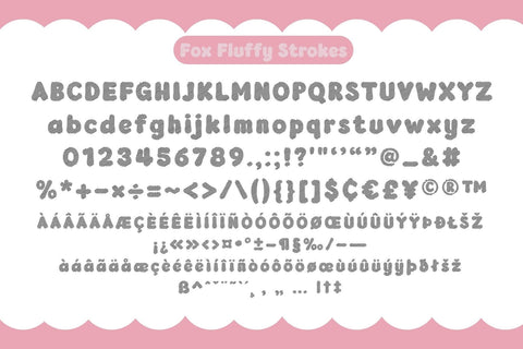 Fox Fluffy Fonts 5 Style Font Fox7 By Rattana 