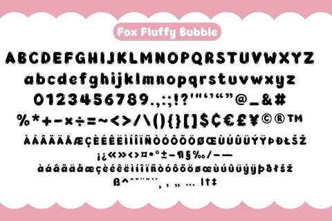 Fox Fluffy Fonts 5 Style Font Fox7 By Rattana 