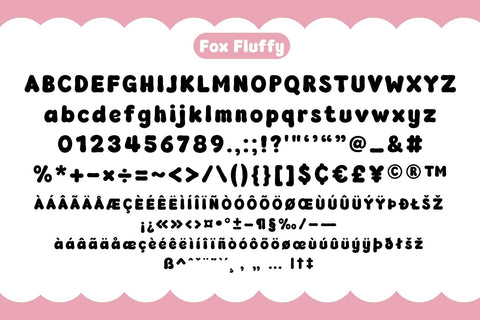 Fox Fluffy Fonts 5 Style Font Fox7 By Rattana 