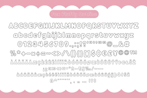 Fox Fluffy Fonts 5 Style Font Fox7 By Rattana 