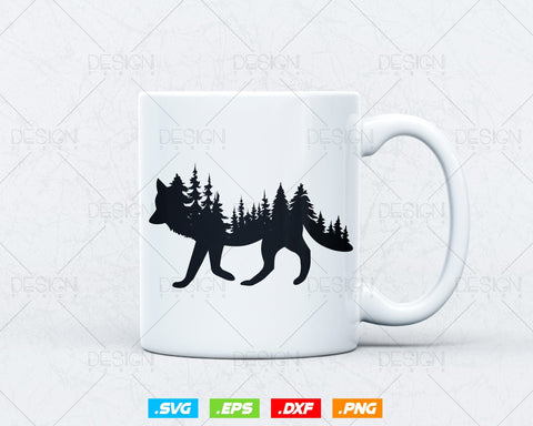 Fox Forest Outdoor Hiking Camping Hunting Svg Png, Hunting Gifts for Men, Svg Files for Cricut Silhouette Decal, Instant Download SVG DesignDestine 