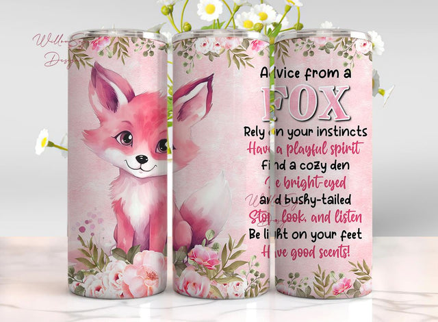 Fox Gifts,Fox Gifts for Women,Fox Gift, outdoor lover gift, camping tumbler, hiking tumbler, Design Straight & Tapered Tumbler PNG, Digital Download Sublimation WillowSageDesign 