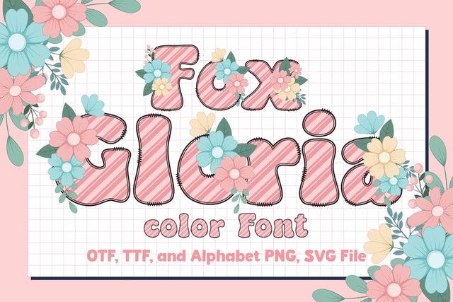 Fox Gloria Color Fonts Font Fox7 By Rattana 