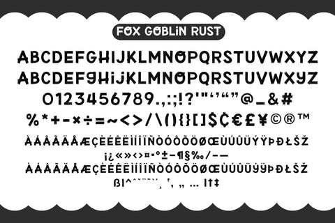 Fox Goblin Fonts 4 Style Font Fox7 By Rattana 