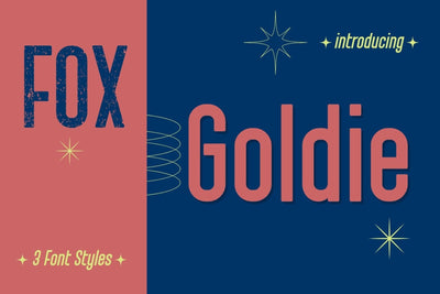 Fox Goldie Trio Fonts Font Fox7 By Rattana 
