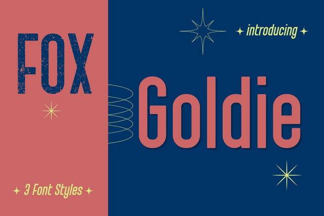 Fox Goldie Trio Fonts Font Fox7 By Rattana 